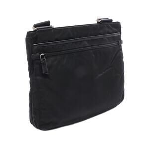 Prada crossbody trim Tessuto black bag leather nylon shoulder